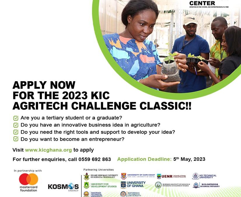 KIC AgriTech Challenge Classic: 2023 Applications Opened